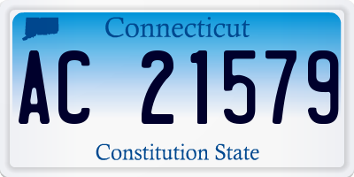 CT license plate AC21579