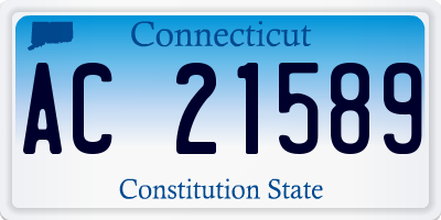 CT license plate AC21589