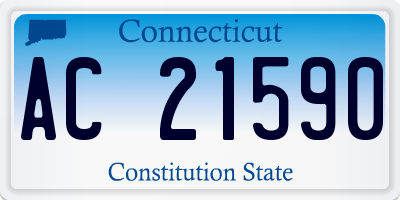 CT license plate AC21590