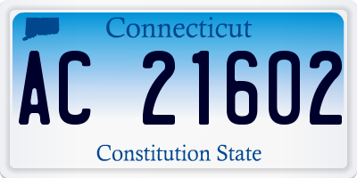 CT license plate AC21602