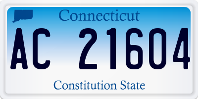 CT license plate AC21604