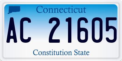 CT license plate AC21605