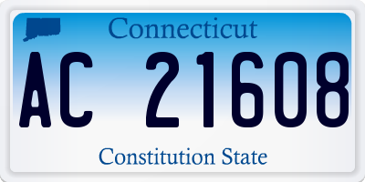 CT license plate AC21608