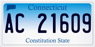 CT license plate AC21609