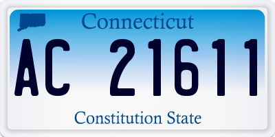 CT license plate AC21611