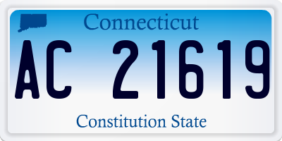 CT license plate AC21619