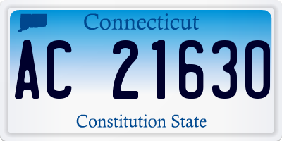 CT license plate AC21630