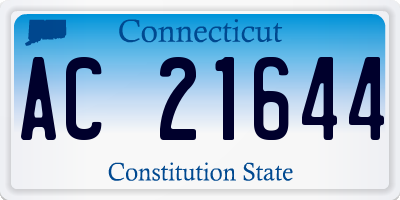 CT license plate AC21644