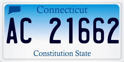 CT license plate AC21662