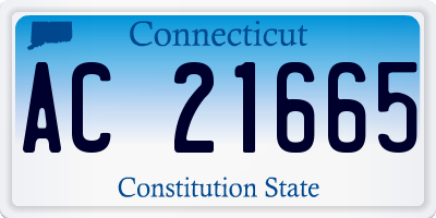 CT license plate AC21665