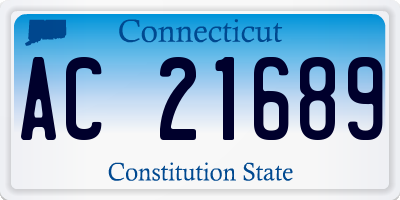 CT license plate AC21689