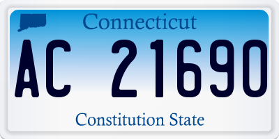 CT license plate AC21690