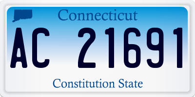 CT license plate AC21691