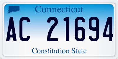 CT license plate AC21694