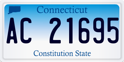 CT license plate AC21695