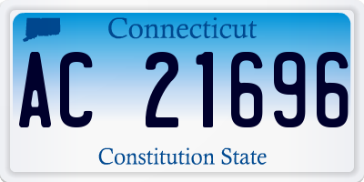CT license plate AC21696