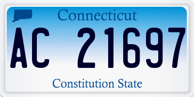 CT license plate AC21697