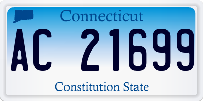 CT license plate AC21699