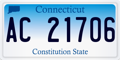 CT license plate AC21706