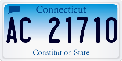 CT license plate AC21710