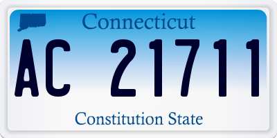 CT license plate AC21711