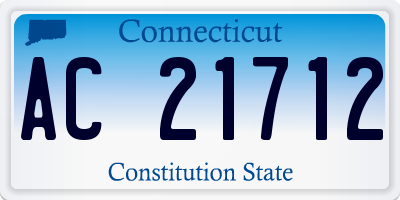 CT license plate AC21712