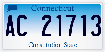 CT license plate AC21713