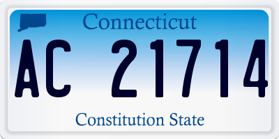 CT license plate AC21714