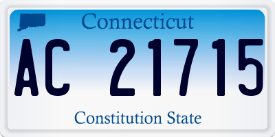 CT license plate AC21715