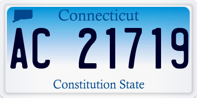 CT license plate AC21719
