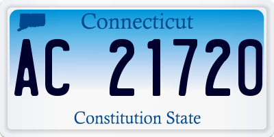 CT license plate AC21720