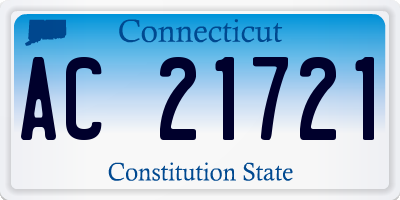 CT license plate AC21721