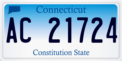 CT license plate AC21724