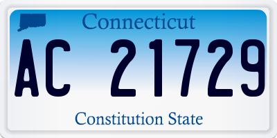 CT license plate AC21729