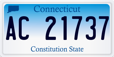 CT license plate AC21737