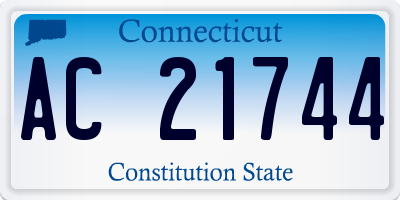 CT license plate AC21744