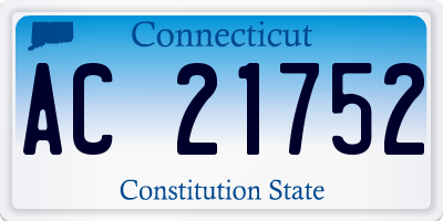 CT license plate AC21752