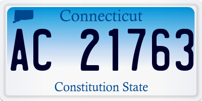 CT license plate AC21763