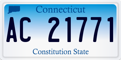 CT license plate AC21771