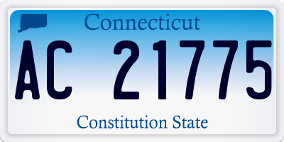 CT license plate AC21775