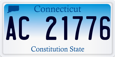 CT license plate AC21776