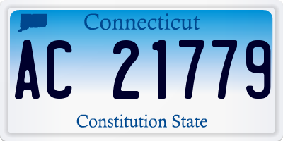 CT license plate AC21779