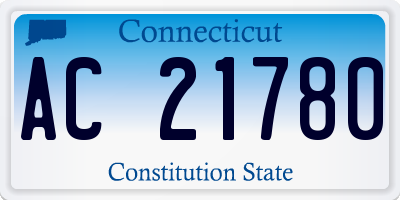 CT license plate AC21780