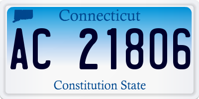 CT license plate AC21806