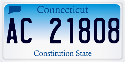 CT license plate AC21808