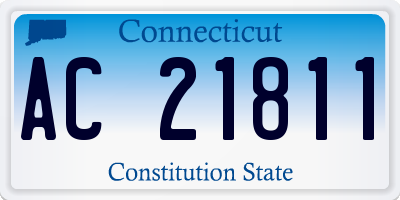 CT license plate AC21811