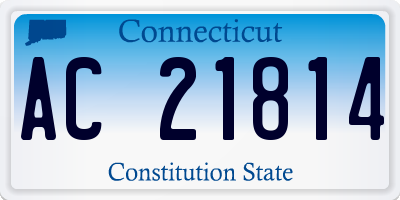 CT license plate AC21814