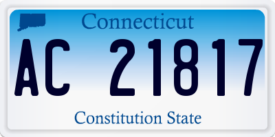 CT license plate AC21817