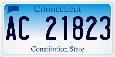 CT license plate AC21823