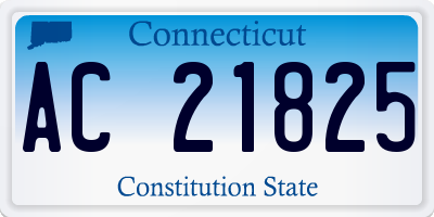 CT license plate AC21825